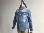 Fashion Kids Denim Jacket Button Through Stretch Light Wash Trucker Jacket