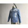 Buy cheap Fashion Kids Denim Jacket Button Through Stretch Light Wash Trucker Jacket TW78577 from wholesalers