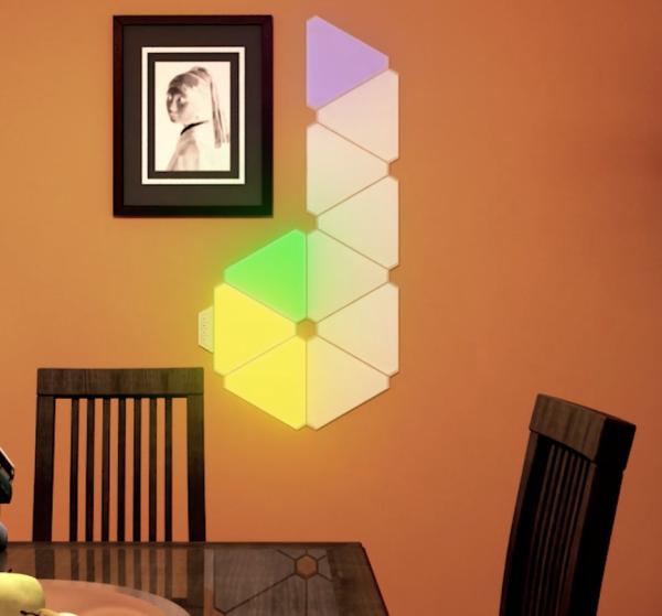 Buy cheap 6500K Rgb Wall Light Panels Intelligent Triangle Corner Ceiling Light from wholesalers