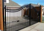 Arch Top Decorative Residential Electric Gates , Sliding Metal Gates For House
