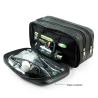 Buy cheap Genuine Leather Toiletry Bag Grooming Shaving Accessory Dopp Kit Portable Travel Organizer with Three-layered from wholesalers
