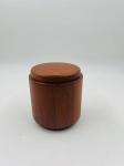 Natural OAK Wooden Bathroom Accessories Set Round Shape Black Pump Head