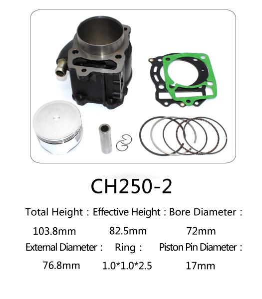 Buy cheap Honda Motorcycle Cylinder Kit , Water Cooled Cylinder Block Kit CH250 from wholesalers