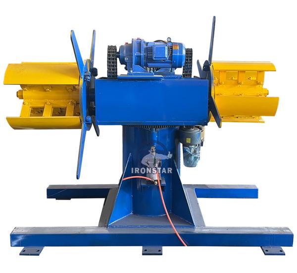 Buy cheap 5 ton 500mm width double head hydraulic decoiler with car from wholesalers