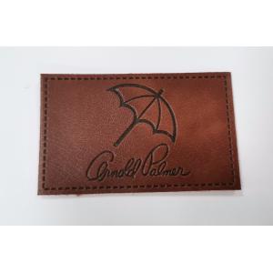 Buy cheap Customized Design PU Leather Patches Garment Labels Embossed Logo from wholesalers
