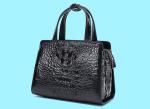 New zipper large capacity women's crocodile leather handbag for lady