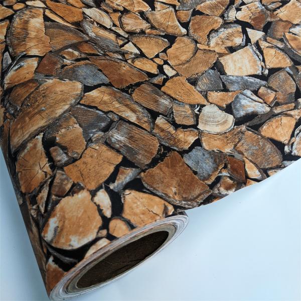Buy cheap Durable 0.1mm-0.15mm Wood PVC Wallpaper Temporary Wall Covering from wholesalers