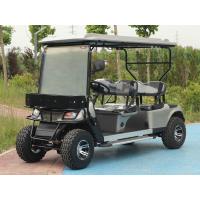 Buy cheap Black 4 Seater Golf Cart 80km Range Customizable Color With Off-Road Tires product