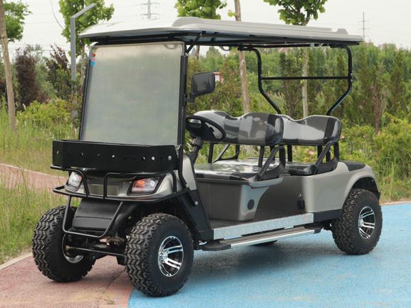 Buy cheap Black 4 Seater Golf Cart 80km Range Customizable Color With Off-Road Tires from wholesalers