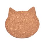FDA Natural Cork Coasters Cat Cloud Shape OEM