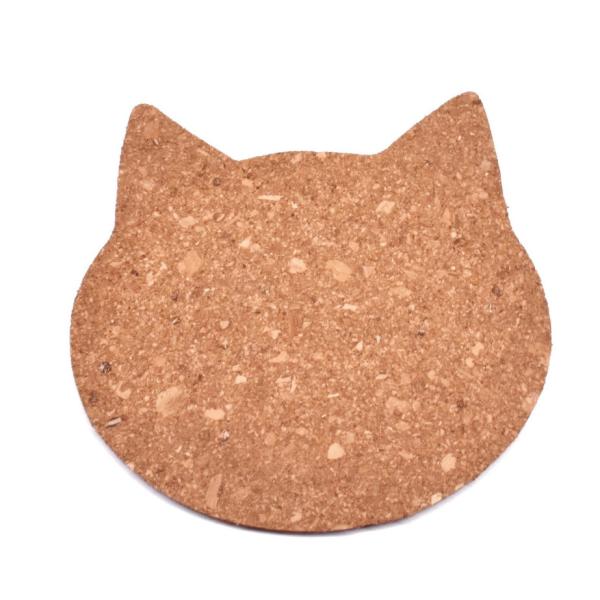 Buy cheap FDA Natural Cork Coasters Cat Cloud Shape OEM from wholesalers