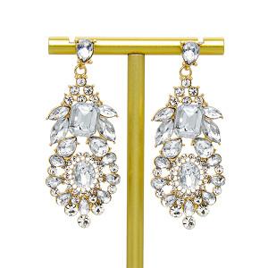 Buy cheap Crosss Design Fashion Jewelry Earrings Diamond Gold Chandelier Earrings from wholesalers