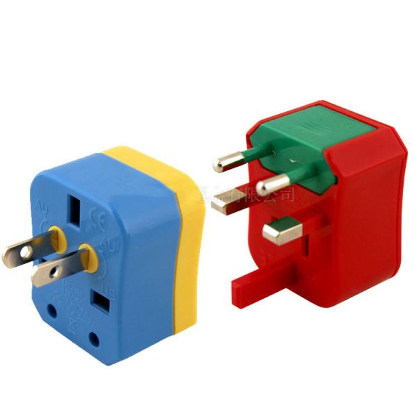 Buy cheap Black AC Travel Adapter , 58*58*56mm US UK AUS EU Universal Travel Adapter from wholesalers