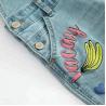 Buy cheap Embroidered Suspender Little Girl Denim Overalls Slim Fit Color Fade Proof from wholesalers