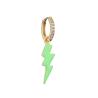Buy cheap CZ Lightning Bolt Hoop Earrings OEM Classic Gold Plated Enamel Earring from wholesalers