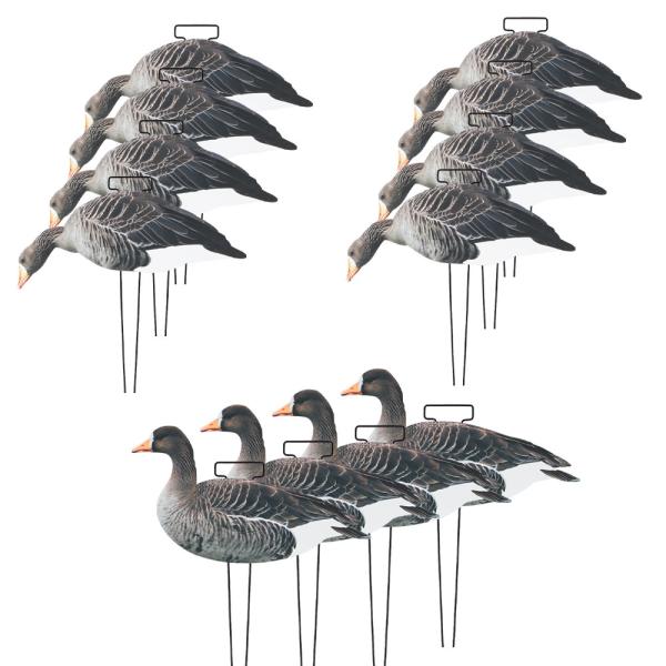 Waterproof Plastic Lifelike Anti Scratch Silhouette Geese Decoy For Specklebelly