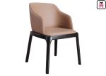 Buy cheap Padded Grace Arm Chair Wood Restaurant Chairs Modern Furniture With Round Safe Corner from wholesalers