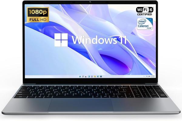 12GB RAM 512GB SSD 15.6" Full HD Laptop Dual Speakers-Gray intel celeron n5095