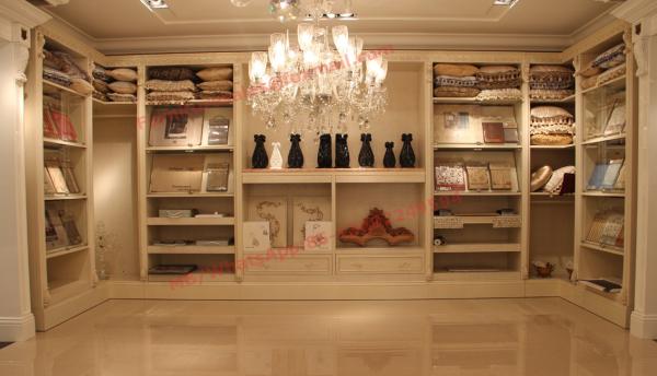 Buy cheap Luxcury Indoor Villa Furniture wood in-wall Wardrobe room by ivory white with mirror from wholesalers