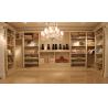 Buy cheap Luxcury Indoor Villa Furniture wood in-wall Wardrobe room by ivory white with mirror from wholesalers