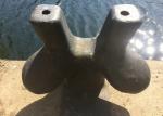 Horn Bollard Marine Mooring Equipment 40 Ton Cast Stainless Steel Material