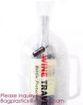 Bottle Protector Bubble Travel Bag,Travel Trip Bag With Bubble Inside And Double