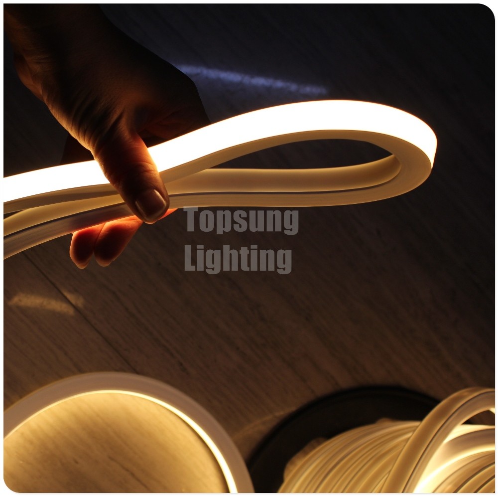 warm white 16*16mm square shape neon flex 110v led neon tube ip68 outdoor lighting
