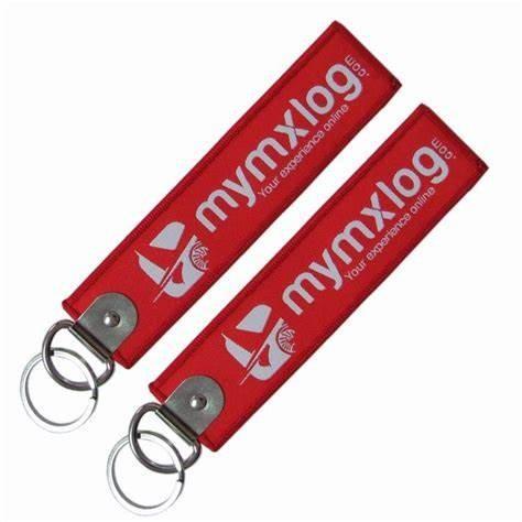 Buy cheap Flight Jet Tag Keychain Badge Souvenirs Fabric Woven Custom Logo from wholesalers