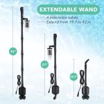 5 in 1 Aquarium Cleaning Tool Set Sand Vacuum Brush Head 360 water intake