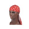 Buy cheap Red And White LV Silk Silky Satin Designer Durag Supplier Wholesale from wholesalers