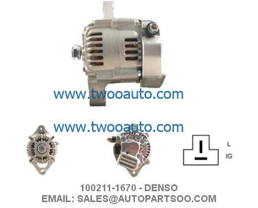 Buy cheap 100211-1670 100211-4440 - DENSO Alternator 12V 40A Alternadores from wholesalers