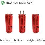 Rechargeable 2265 Iron Phosphate Lithium Battery 53.3g -40C to 75C