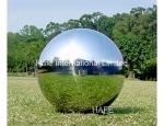 1.5M Durable Giant Inflatable Mirror Ball , Silver Reflective Balloons For Party