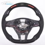VW Leather Golf Mk8 Steering Wheel Carbon Fiber Matte Black
