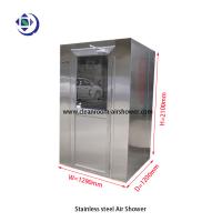 Buy cheap One Person SS304 Air Shower Room With Manual Swing Doors / 3 Way Blow Jet Type product