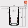 Buy cheap Modern Magnetic Track Lighting System 48 Volts Trimless For Home Office from wholesalers