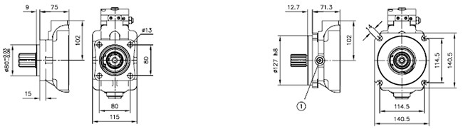 Portable Hydraulic Power Unit , Variable Displacement Axial Piston Pump Type V60N