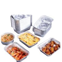 Buy cheap 211 750ML Aluminium Foil Tiffin Box 210*140*48mm For Barbecue product