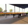 Buy cheap Flatbed Heavy Equipment Trailer Yellow Color Wide Transportation Application from wholesalers