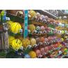 Buy cheap 2.0M High Light Gray Grocery Display Racks For Basketball Buckle Back Panel 0.6MM from wholesalers