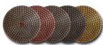 Safety 5 Step Diamond Polishing Pads , 100mm OD Diamond Flexible Polishing Pad