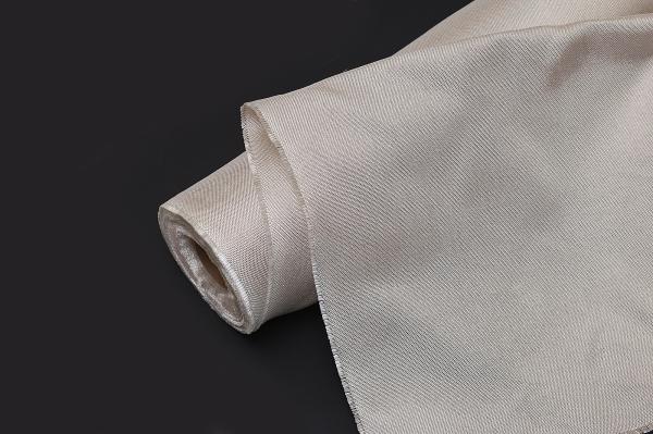 Buy cheap 1000 C Heat Resistant High Silica Fiberglass Cloth 0.7mm Brown Satin Weave from wholesalers
