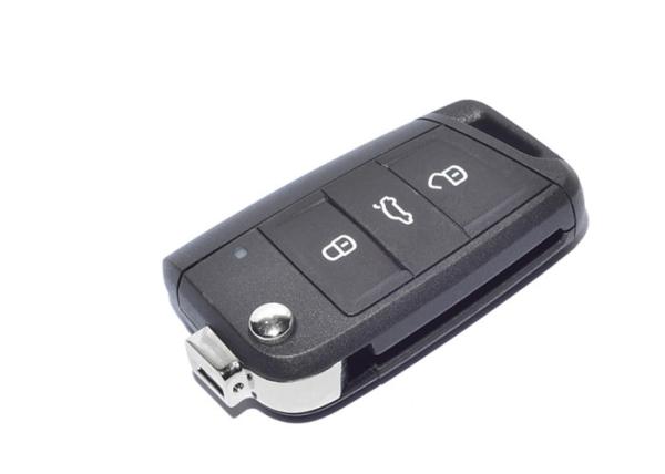 Buy cheap Black Volkswagen Golf Flip Key 5G0 959 753 BA 3 Button 433 Mhz ID 48 from wholesalers