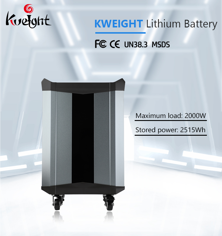 2000w Lithium Ion Phosphate Battery 2515Wh Lifepo4 Portable Energy Storage