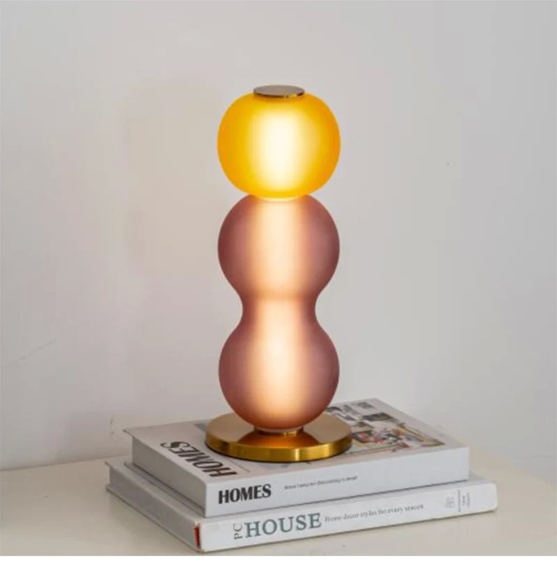 Scandinavian glass pendant lights Minimal colorful lampshade bedside lamp(WH-AP-582)