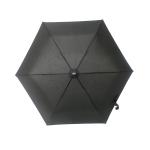 Black Super Light Compact Umbrella Flat Plastic Handle 190T Pongee Fabric