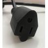 Buy cheap American standard 3pin black 18AWG extension power cord 0.5m-10m copper power extension cable from wholesalers
