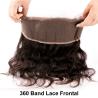 Buy cheap Indian remy 100% virgin human hair raw unprocessed 360 lace frontal from wholesalers
