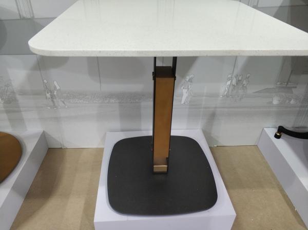 Buy cheap Professional Coffee Table Base Sandy Texture Square Office Table With Pedestal Base from wholesalers