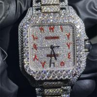 Buy cheap Round Brilliant Cut Moissanite Watch Bust Down Watch Mens Iced Out product